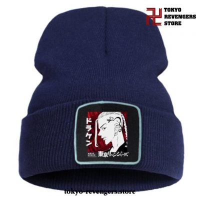 Tokyo Revengers Ken Ryuguji Beanie Hat Dark Blue