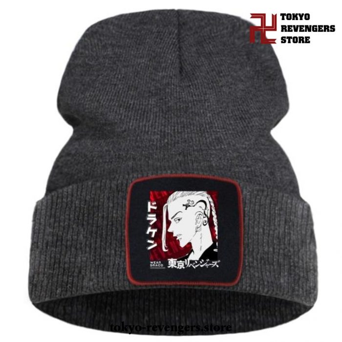 Tokyo Revengers Ken Ryuguji Beanie Hat Dark Gray