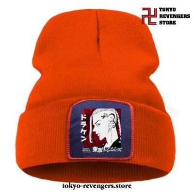 Tokyo Revengers Ken Ryuguji Beanie Hat Orange