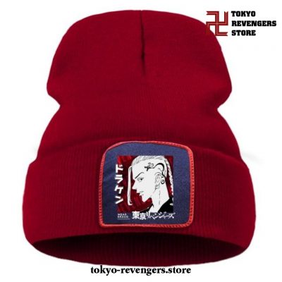 Tokyo Revengers Ken Ryuguji Beanie Hat Wine Red