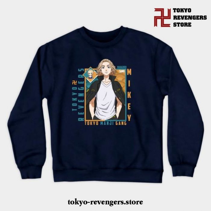 Tokyo Revengers - Manjiro Sano(Mikey) Crewneck Sweatshirt Navy Blue / S