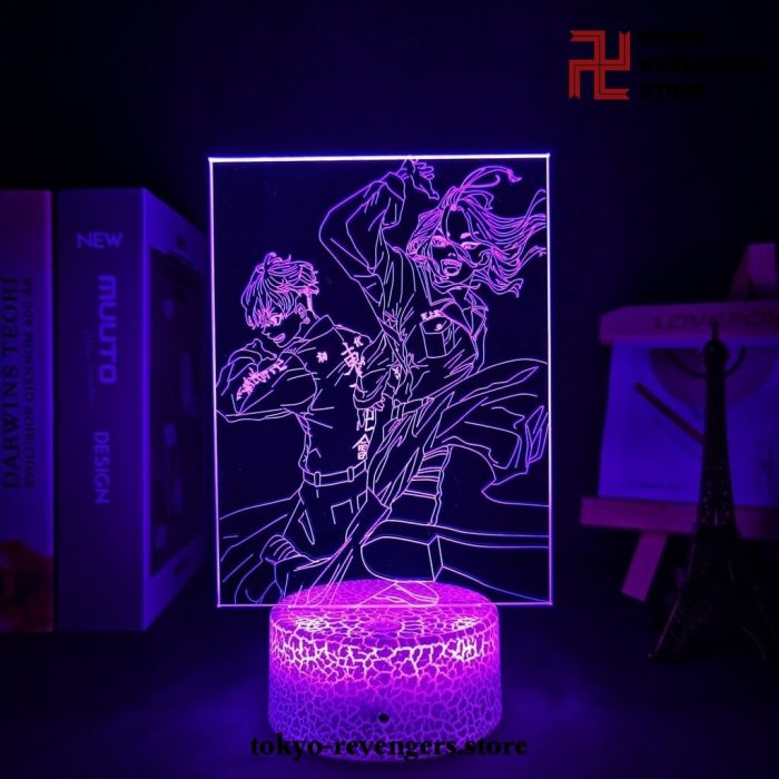 Tokyo Revengers Mikey And Draken 3D Led Lamp