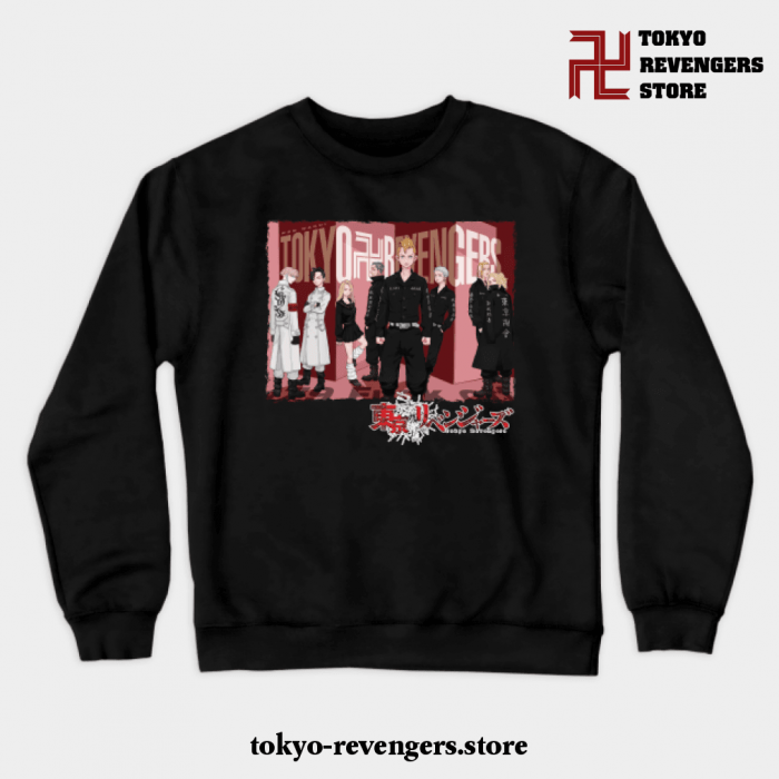 Tokyo Revengers Poster Crewneck Sweatshirt Black / S