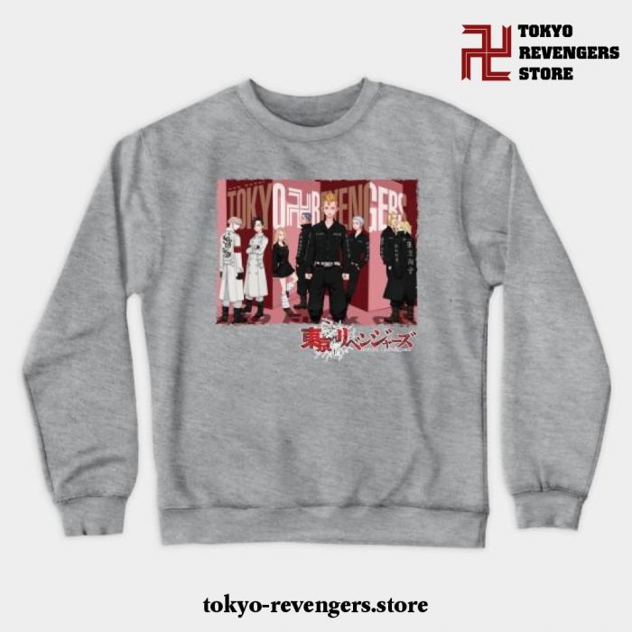 Tokyo Revengers Poster Crewneck Sweatshirt Gray / S