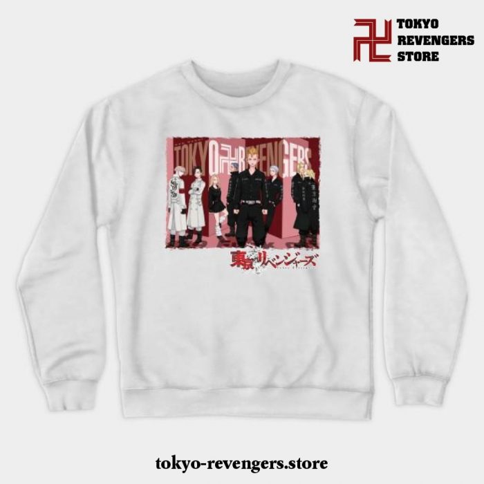 Tokyo Revengers Poster Crewneck Sweatshirt White / S