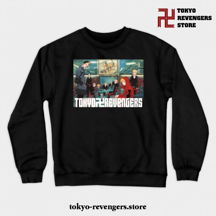 Tokyo Revengers Retro Crewneck Sweatshirt Black / S