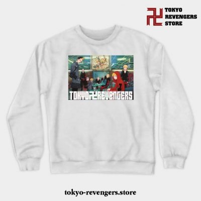 Tokyo Revengers Retro Crewneck Sweatshirt White / S