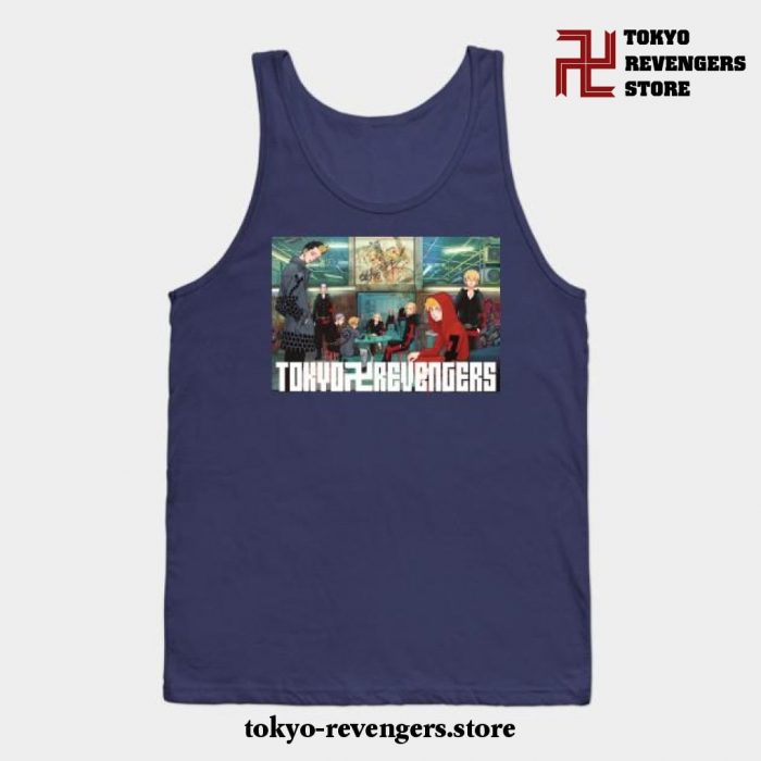 Tokyo Revengers Retro Tank Top Navy Blue / S