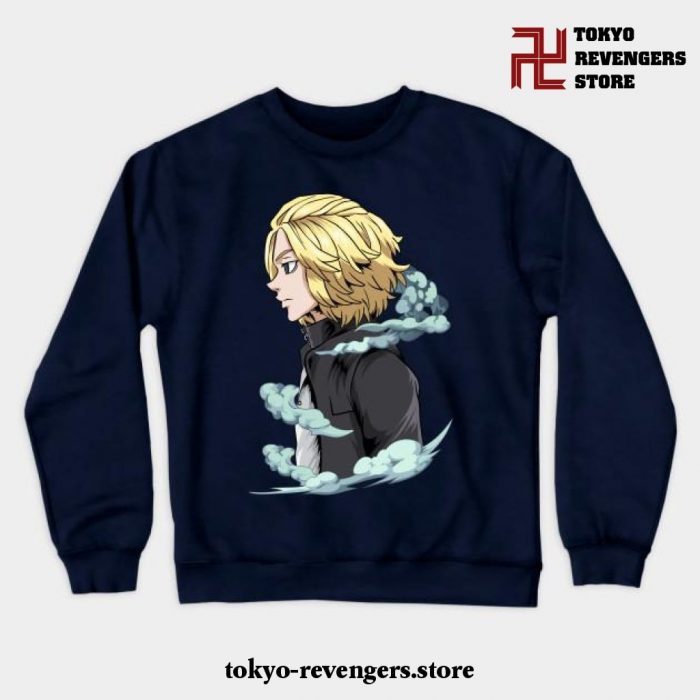 Tokyo Revengers - Sano Manjiro Clouds Crewneck Sweatshirt Navy Blue / S