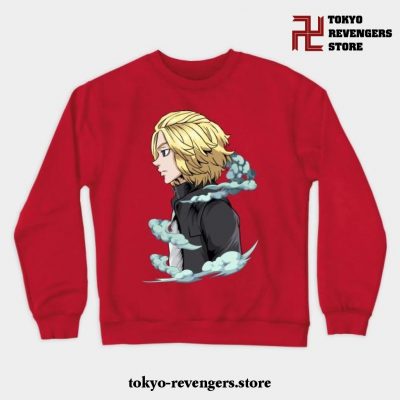 Tokyo Revengers - Sano Manjiro Clouds Crewneck Sweatshirt Red / S