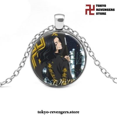 Tokyo Revengers Silver Glass Necklace 1