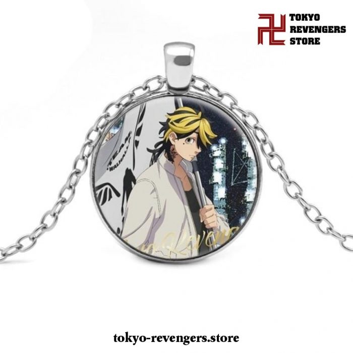 Tokyo Revengers Silver Glass Necklace 3
