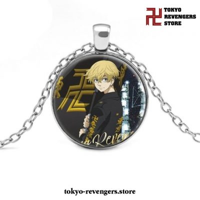 Tokyo Revengers Silver Glass Necklace 5