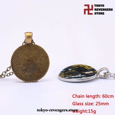 Tokyo Revengers Silver Glass Necklace