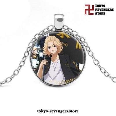 Tokyo Revengers Silver Glass Necklace 6