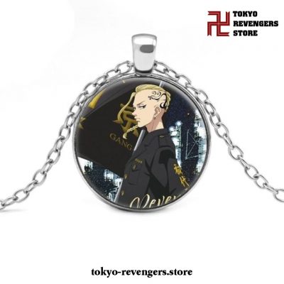 Tokyo Revengers Silver Glass Necklace 7
