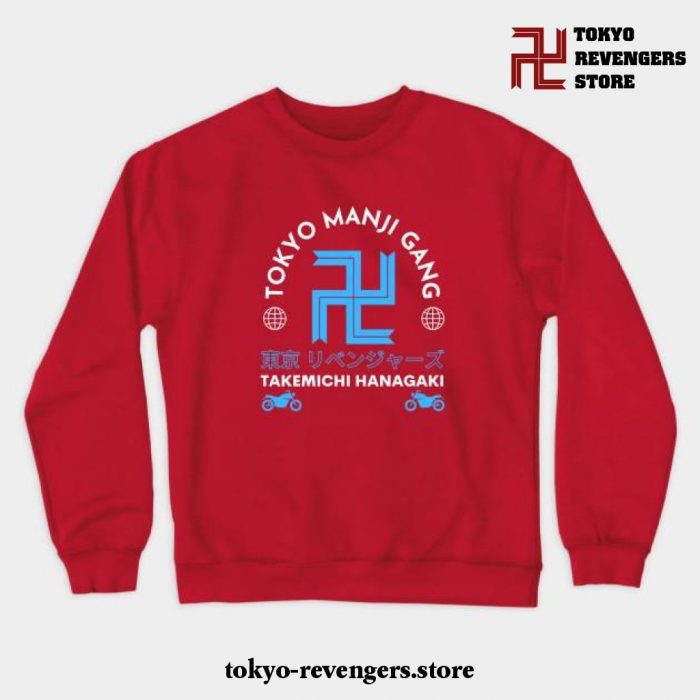 Tokyo Revengers Takemichi Crewneck Sweatshirt Red / S
