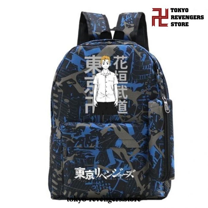 Tokyo Revengers Takemichi Hanagaki Teenager School Backpack Black