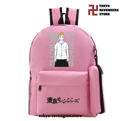 Tokyo Revengers Takemichi Hanagaki Teenager School Backpack Pink