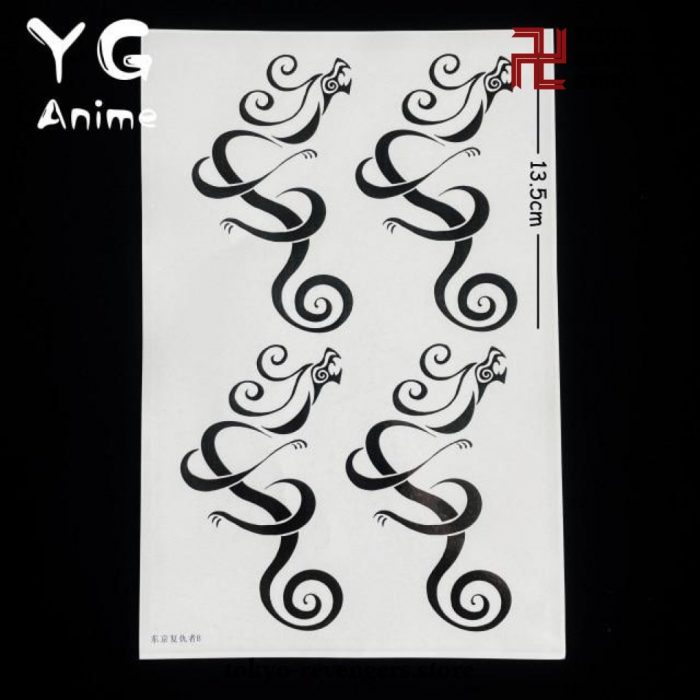 Tokyo Revengers Tattoos Cosplay Sticker 13.5Cm