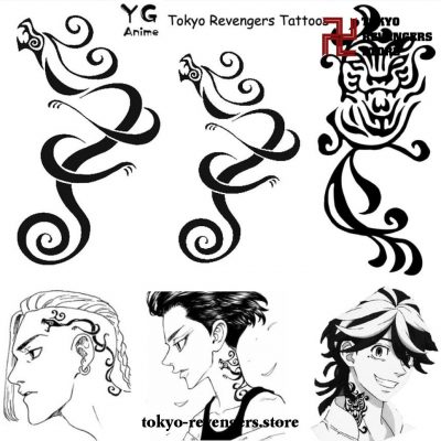 Tokyo Revengers Tattoos Cosplay Sticker