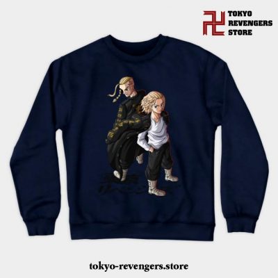 Tokyo Revengers Time Crewneck Sweatshirt Navy Blue / S