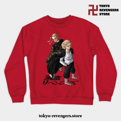 Tokyo Revengers Time Crewneck Sweatshirt Red / S