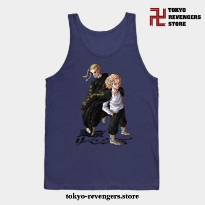 Tokyo Revengers Time Tank Top Navy Blue / S